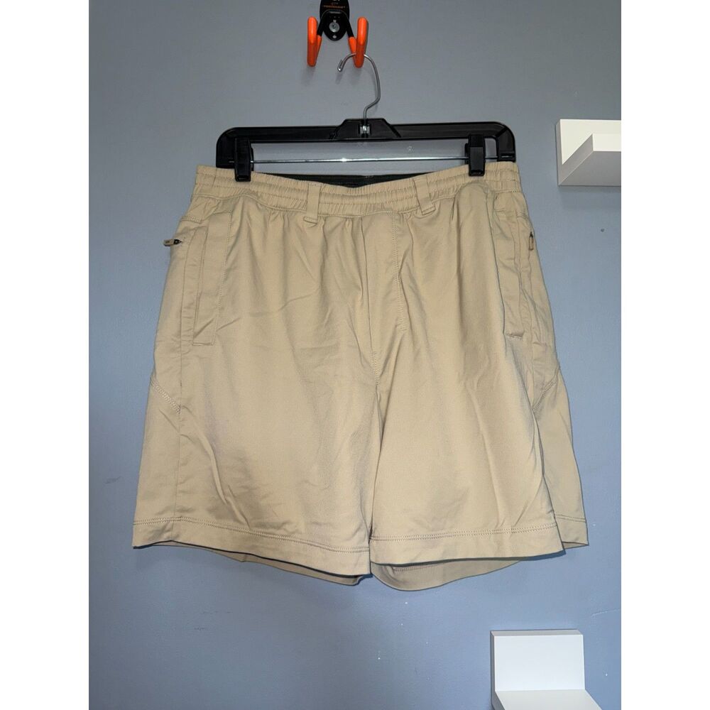 Men's birddogs Khaki Lined Performance Shorts | Size XL, 7 Inch Inseam | Casual